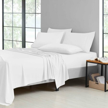 Bamboo Comfort Bamboo 6-Piece Luxury Sheet Set - Cal King - White 1300CKWH